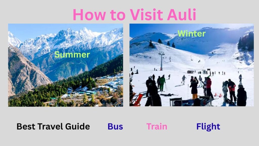 how to reach auli from delhi
